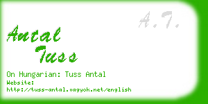 antal tuss business card